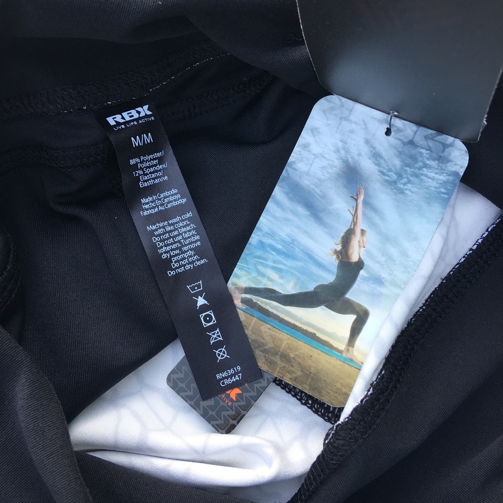 RBX STUDIO SKETCHY FLORAL YOGA CAPRI - Picture 4 of 8